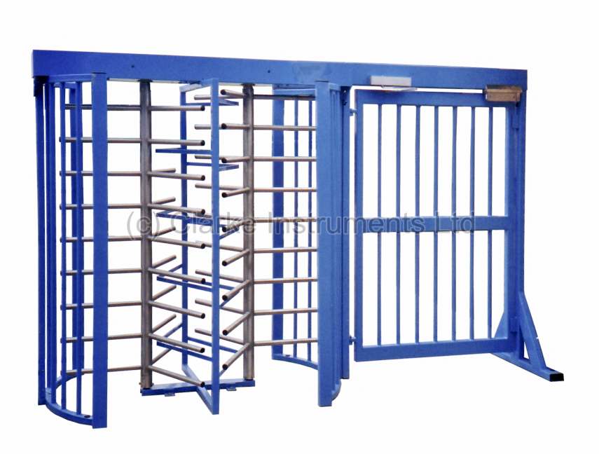 480A – 204 Double Turnstile (type 480A – 209) with Pedestrian Gate (type 188A – 200)